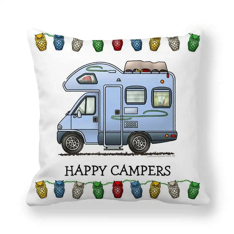 Happy Camper Cushion Case