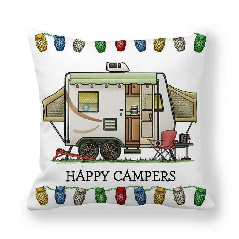 Happy Camper Cushion Case