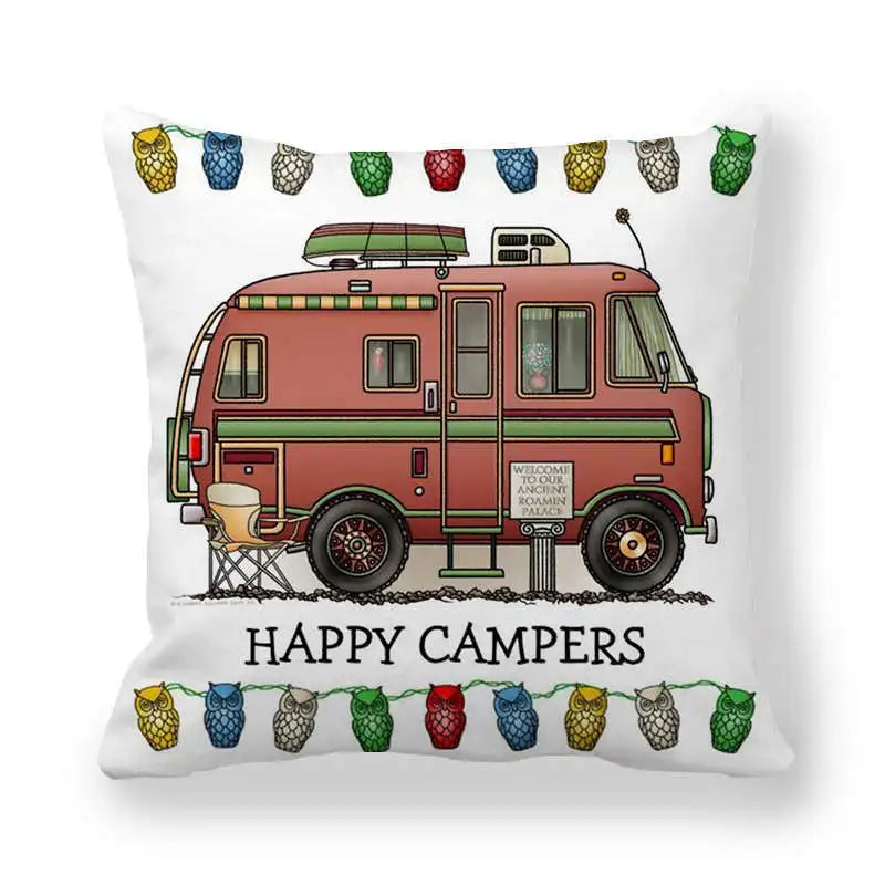 Happy Camper Cushion Case