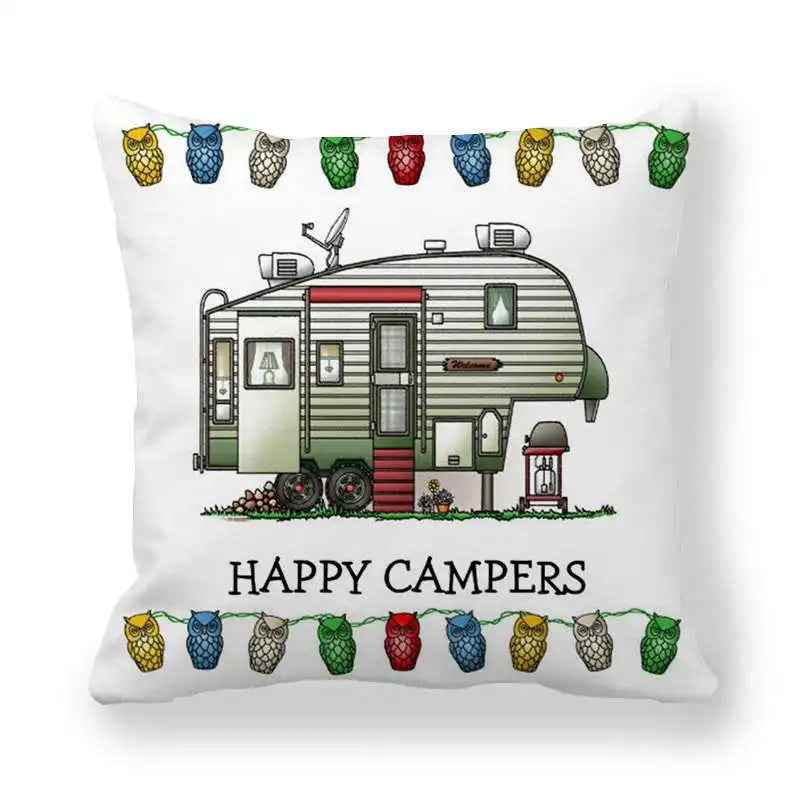 Happy Camper Cushion Case