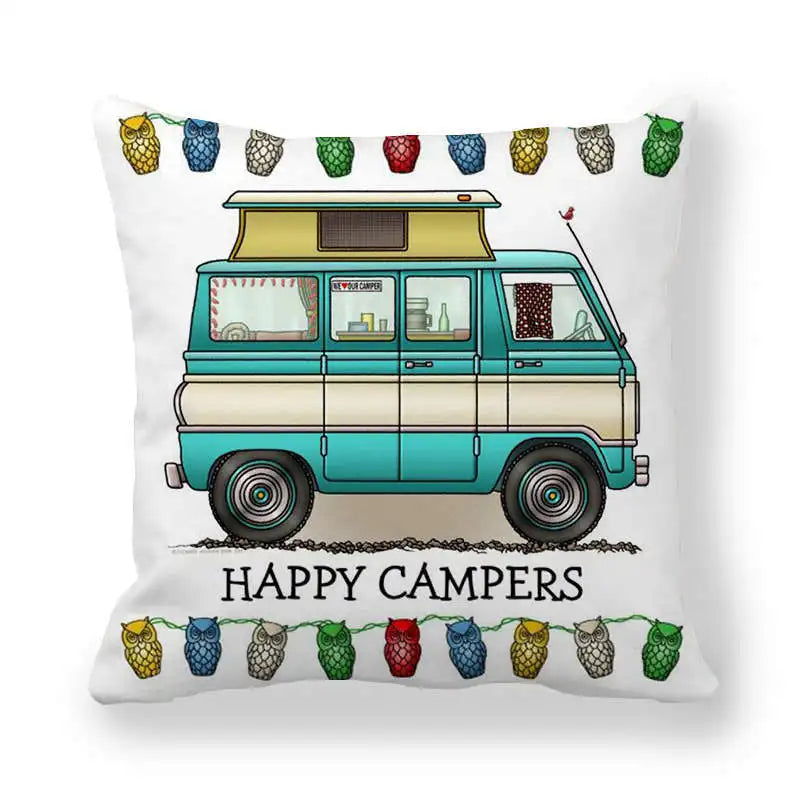 Happy Camper Cushion Case