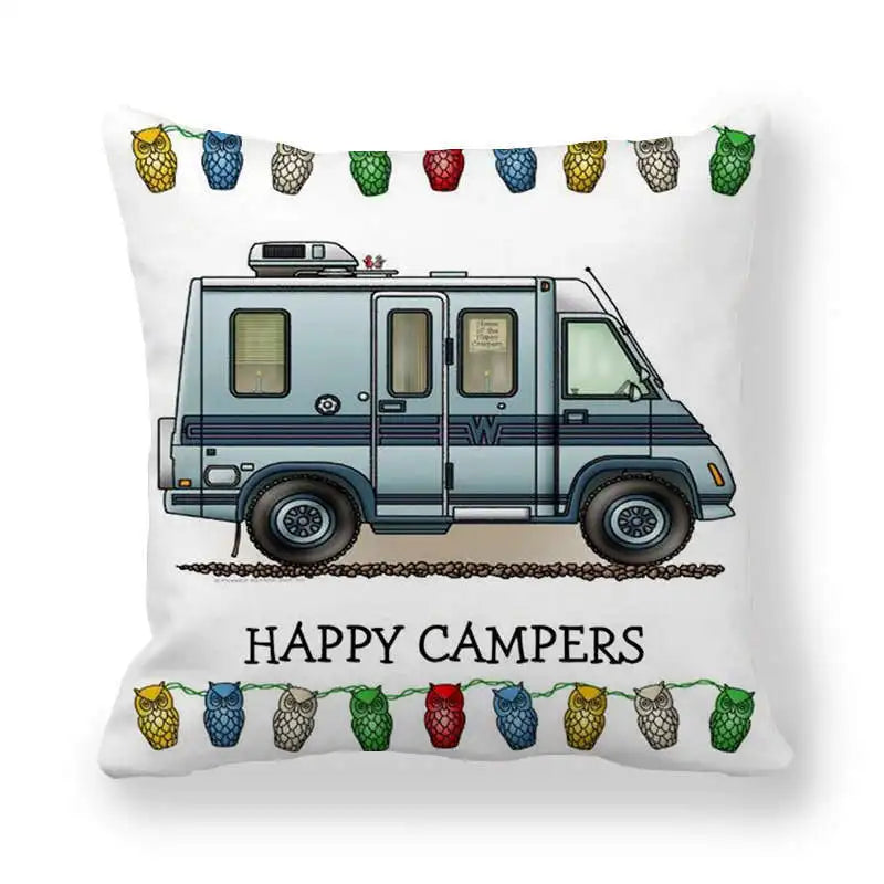 Happy Camper Cushion Case