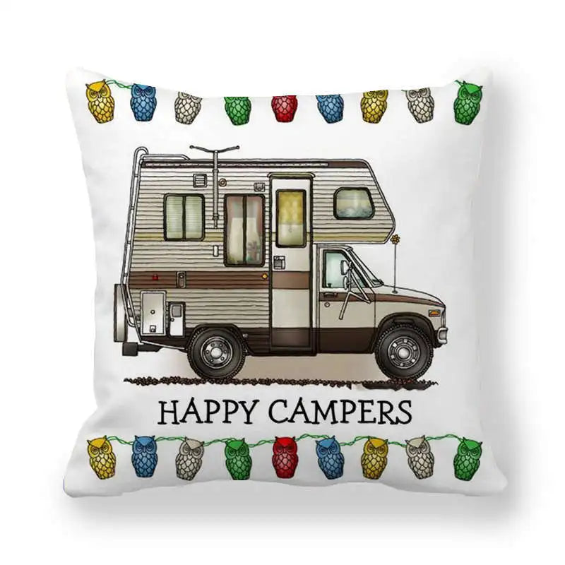 Happy Camper Cushion Case