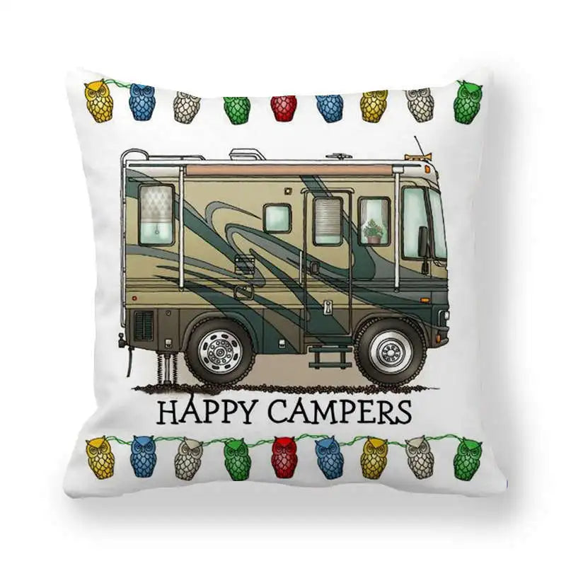 Happy Camper Cushion Case