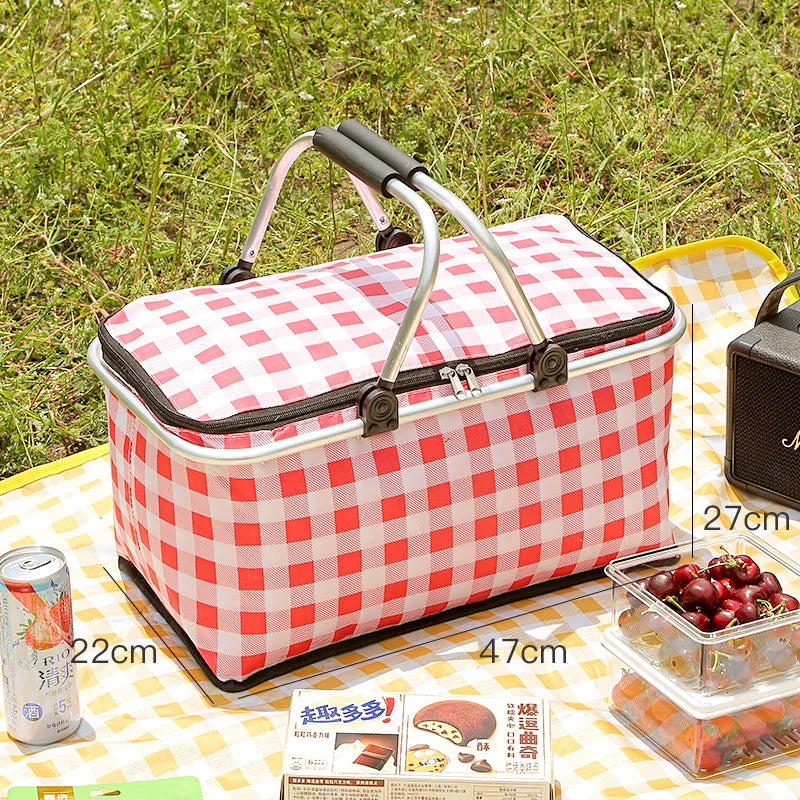 Folding Picnic Basket - Waterproof & Thermal