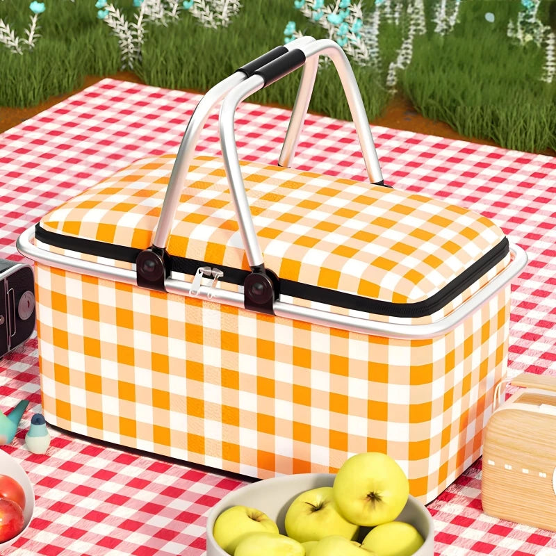 Folding Picnic Basket - Waterproof & Thermal