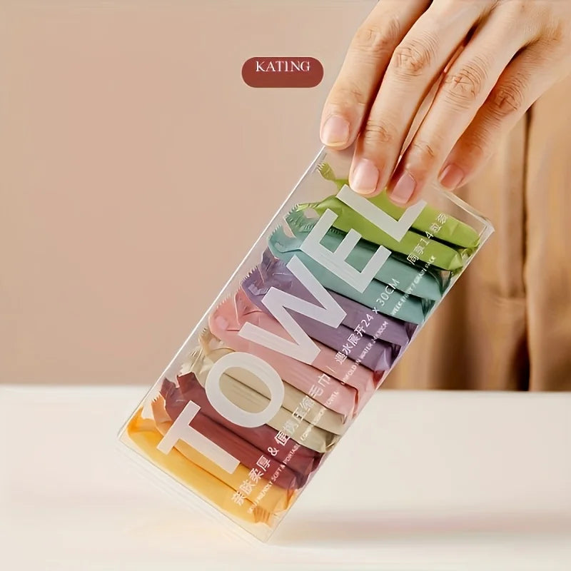 Freedom Nomads' Travel Compressed Towels - Portable Cleaning Wipes