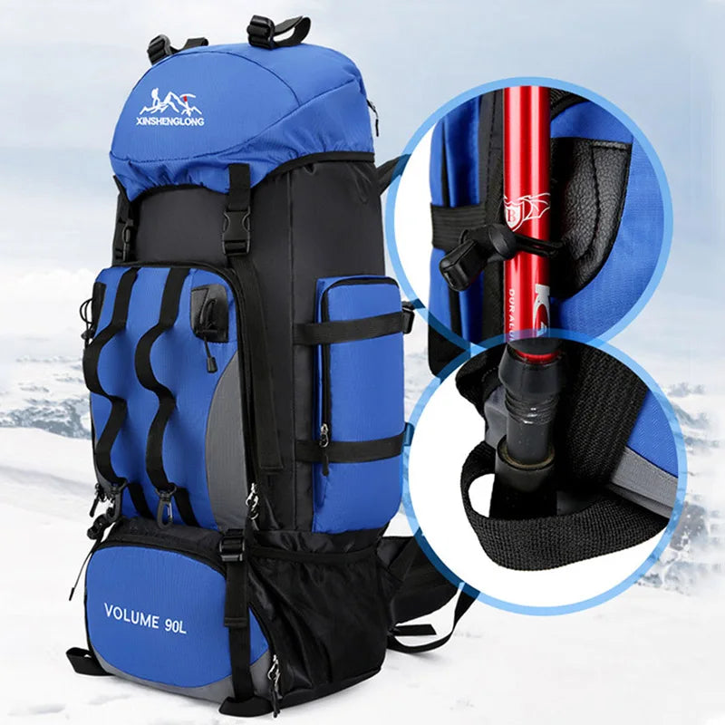 TerraQuest Explorer - 90L Waterproof Hiking Backpack