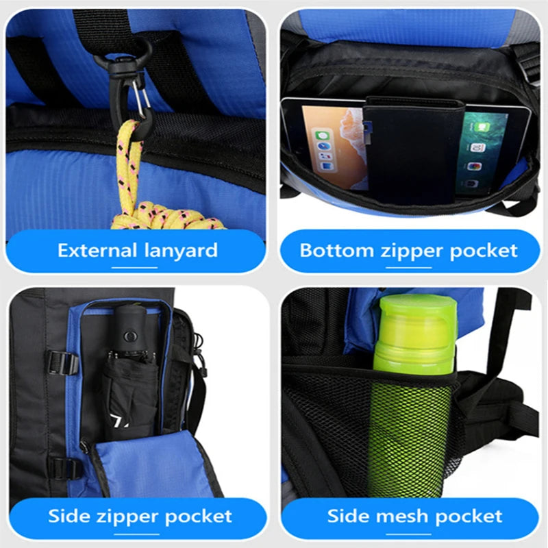 TerraQuest Explorer - 90L Waterproof Hiking Backpack