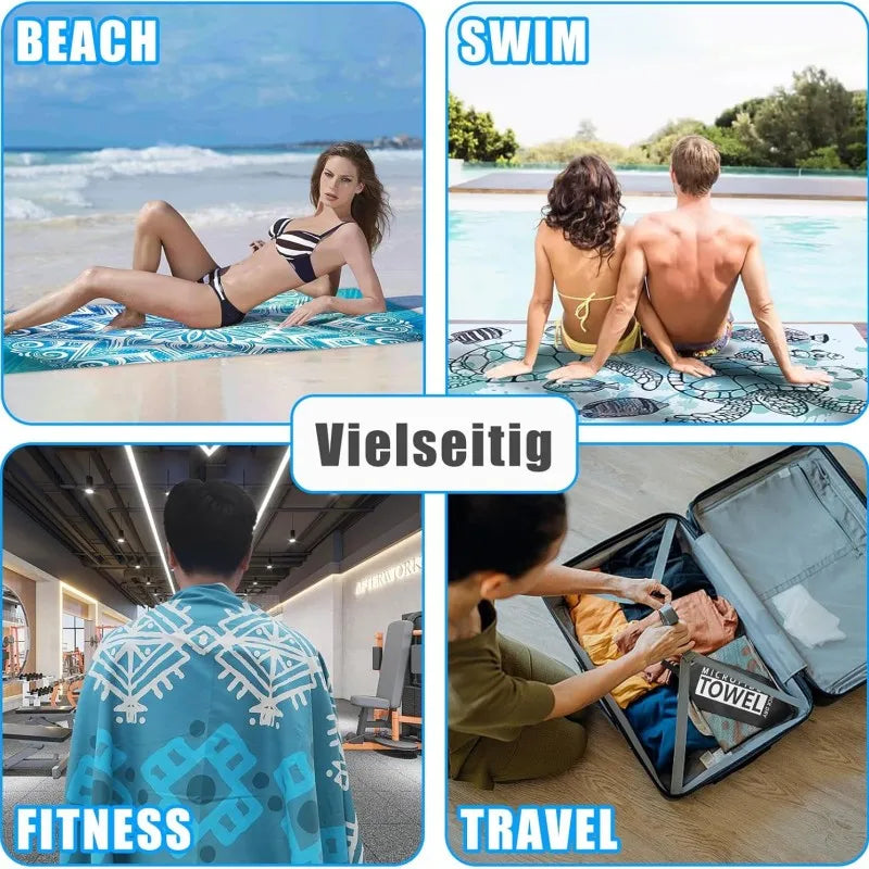 Freedom Sand-Free Beach Towel & Clips