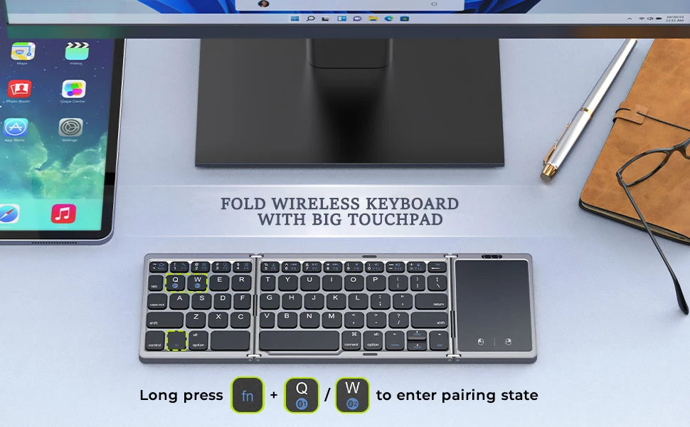 Nomads Foldable Wireless Bluetooth Keyboard