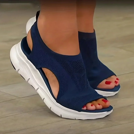 Freedom Strut - Chic Open-toe Walking Sandals