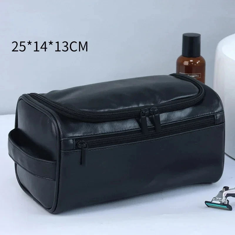 Globetrotter - PU Leather  / Canvas Toiletry Bag