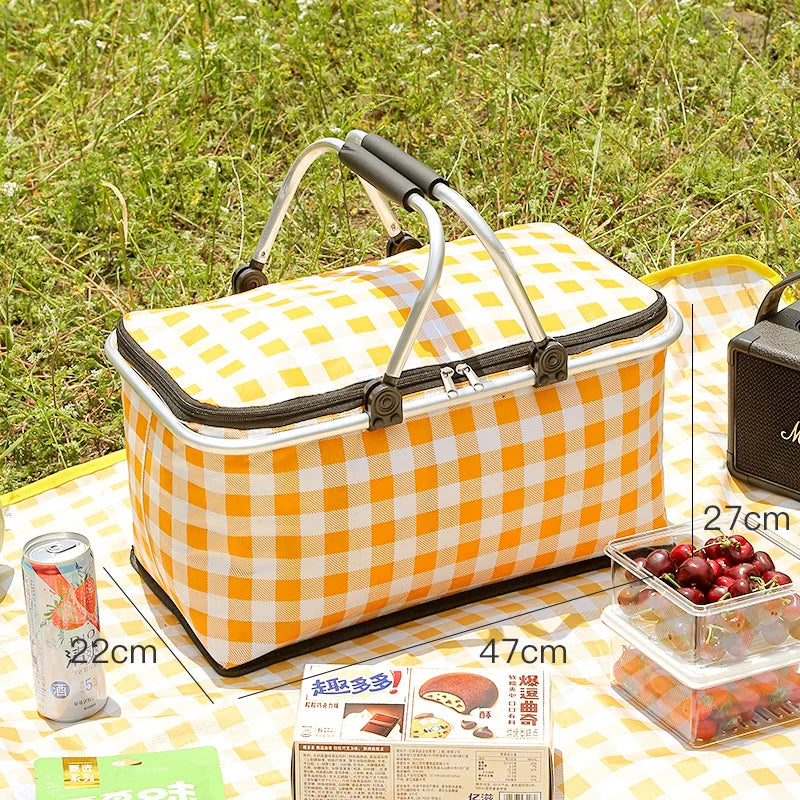 Folding Picnic Basket - Waterproof & Thermal