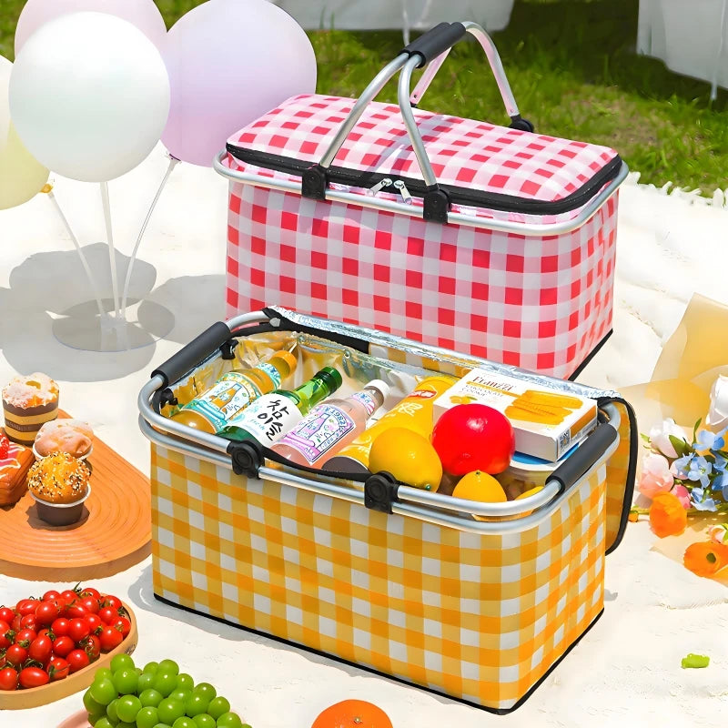 Folding Picnic Basket - Waterproof & Thermal