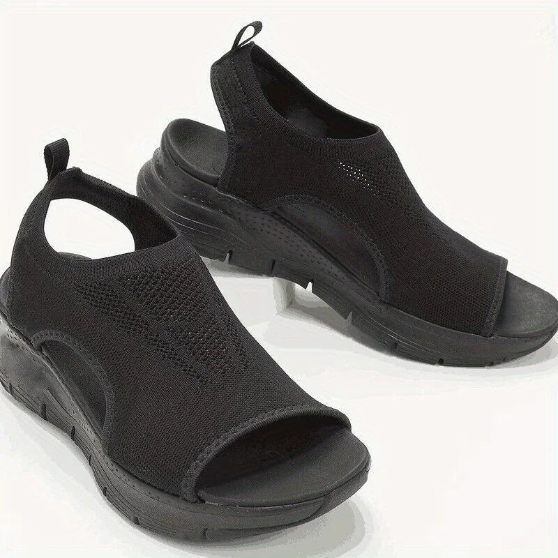 Freedom Strut - Chic Open-toe Walking Sandals