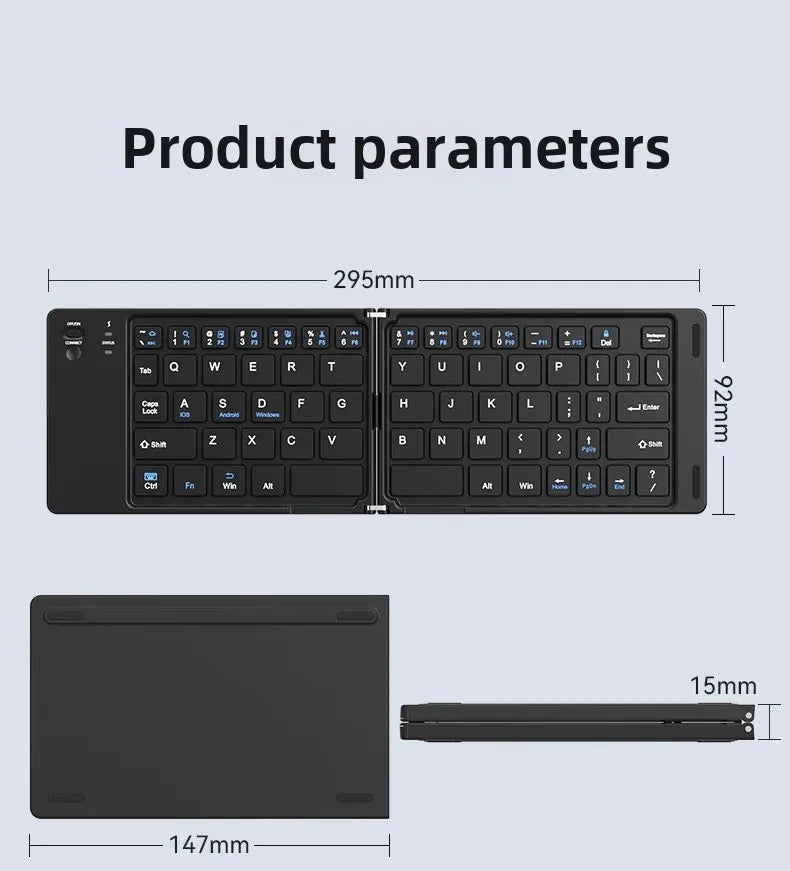 Digital Nomads Mini Foldable Wireless Keyboard