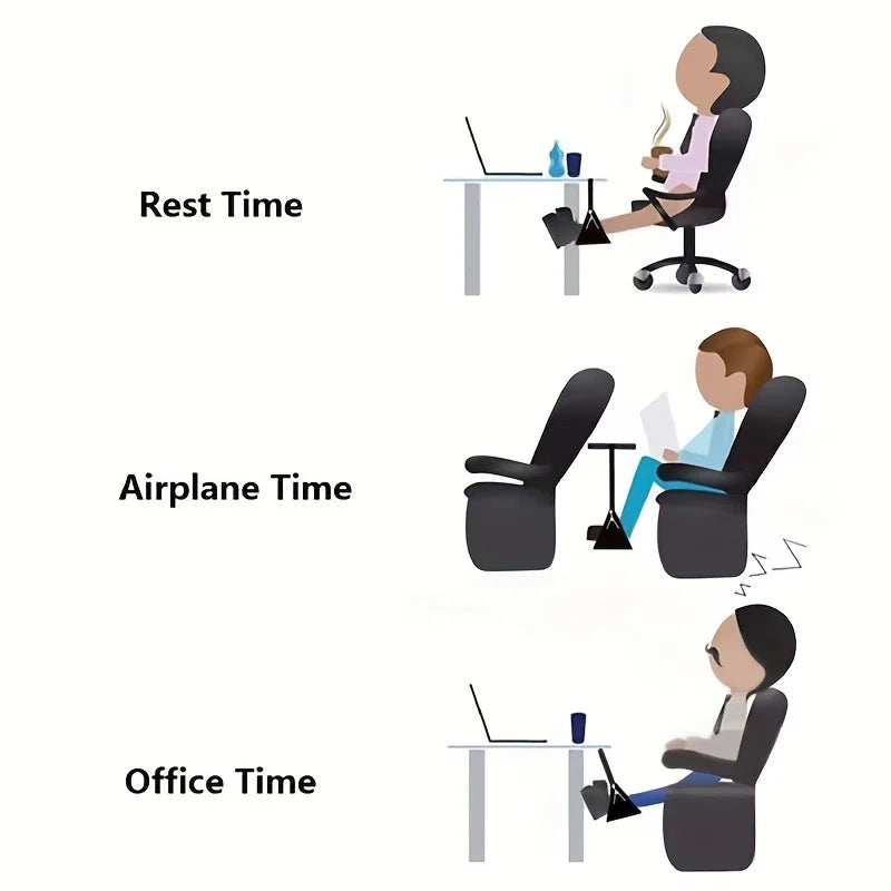Long Haul Comfort Airplane Footrest With Adjustable Strap