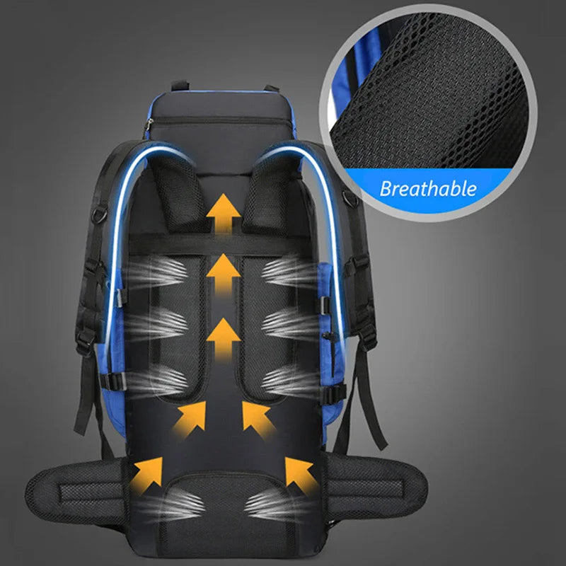 TerraQuest Explorer - 90L Waterproof Hiking Backpack