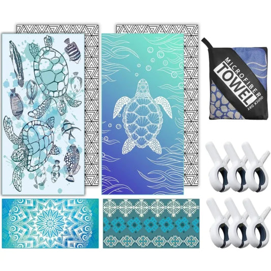 Freedom Sand-Free Beach Towel & Clips