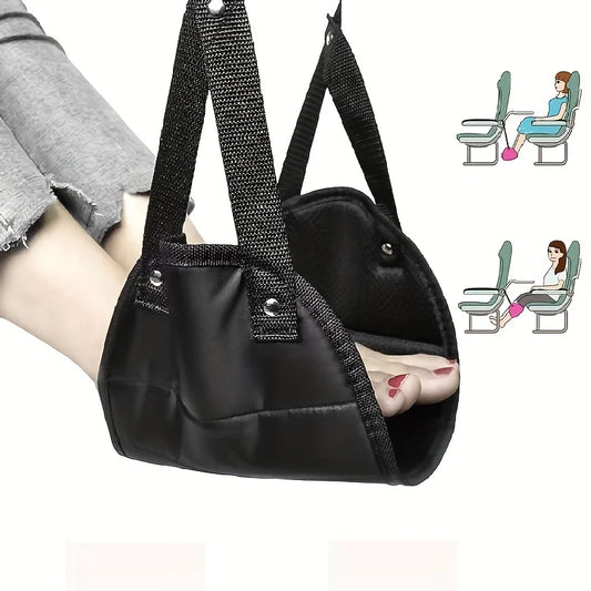 Long Haul Comfort Airplane Footrest With Adjustable Strap